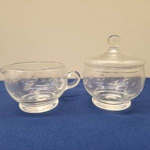 Princess House ~ Heritage ~ Sugar & Creamer #466